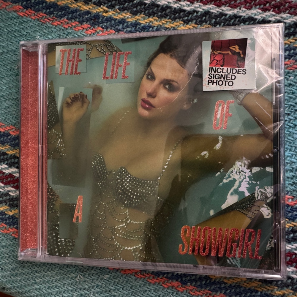 Taylor Swift SIGNED - The Life of a Showgirl CD with Signed Photo 4
